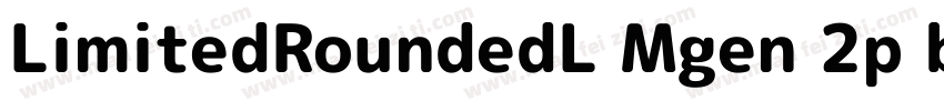 LimitedRoundedL Mgen 2p bold字体转换